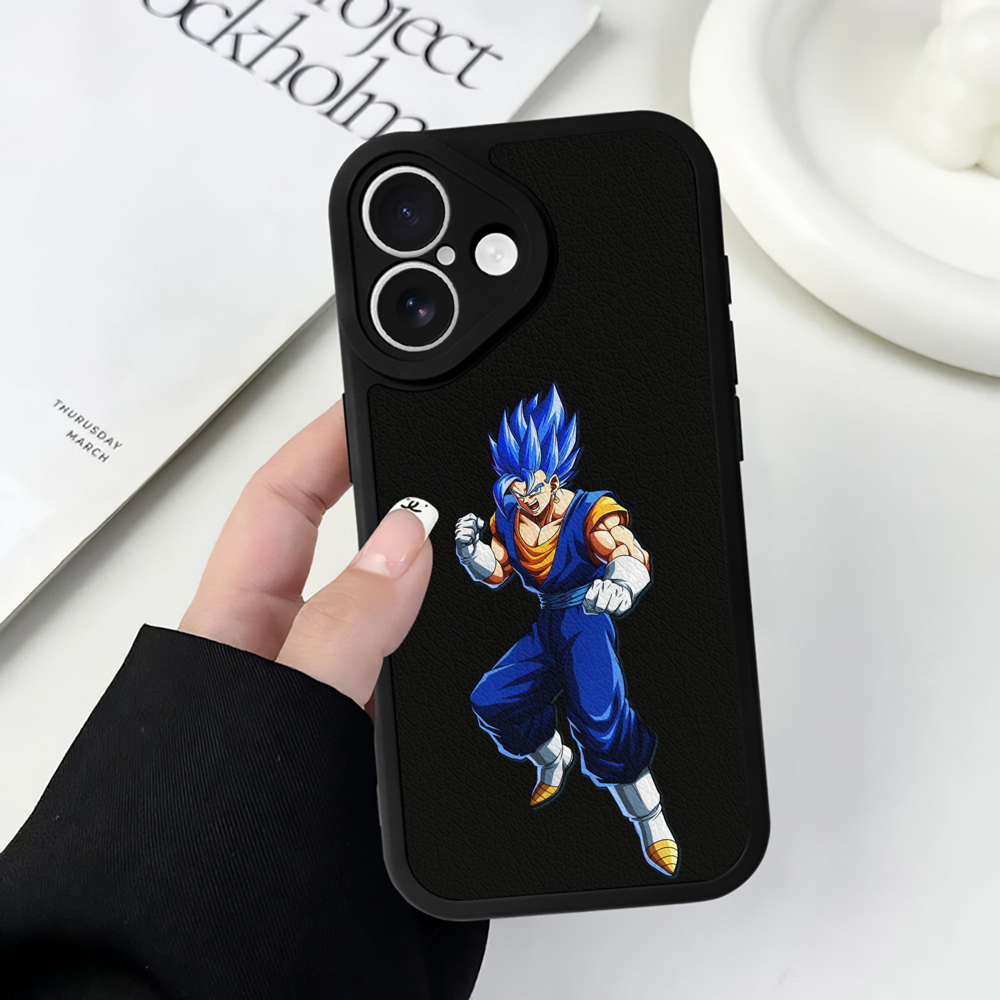 （画像用） ドラゴンボール ベジット DRAGON BALL Vegetto 【iPhone 16シリーズ対応】シリコンスマホケース（レザー調） 材質：シリコン